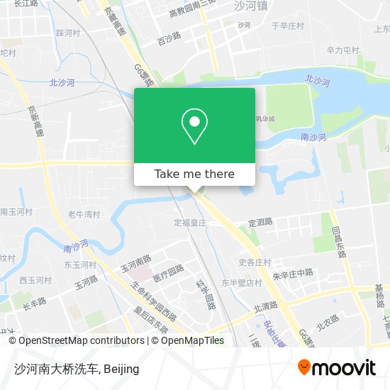 沙河南大桥洗车 map