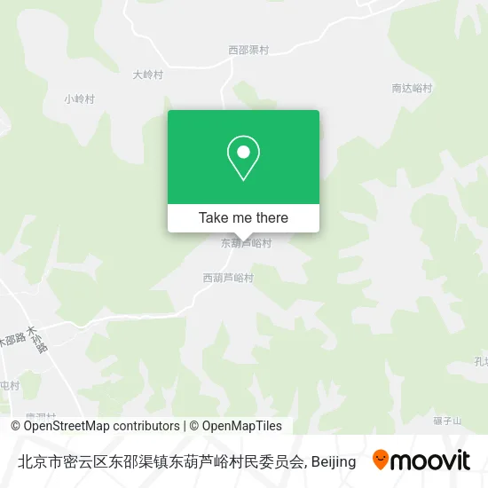 北京市密云区东邵渠镇东葫芦峪村民委员会 map