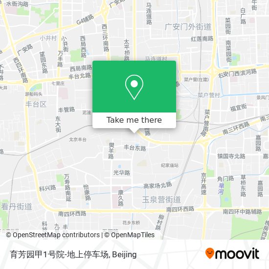 育芳园甲1号院-地上停车场 map
