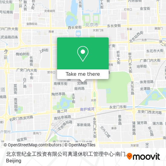 北京世纪金工投资有限公司离退休职工管理中心-南门 map