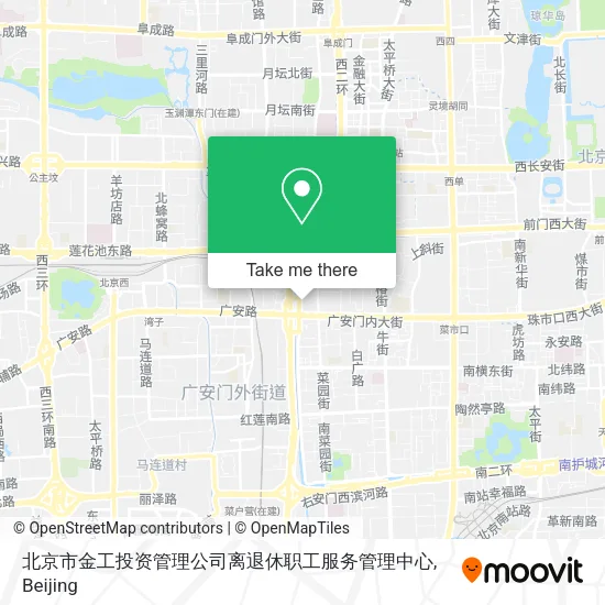 北京市金工投资管理公司离退休职工服务管理中心 map