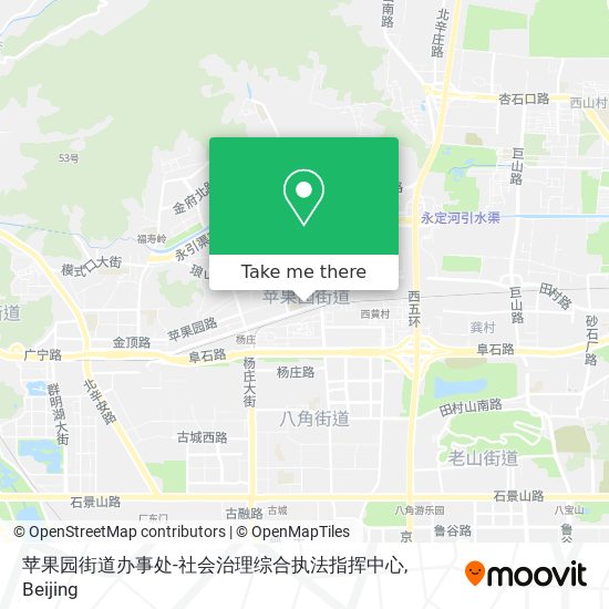 苹果园街道办事处-社会治理综合执法指挥中心 map