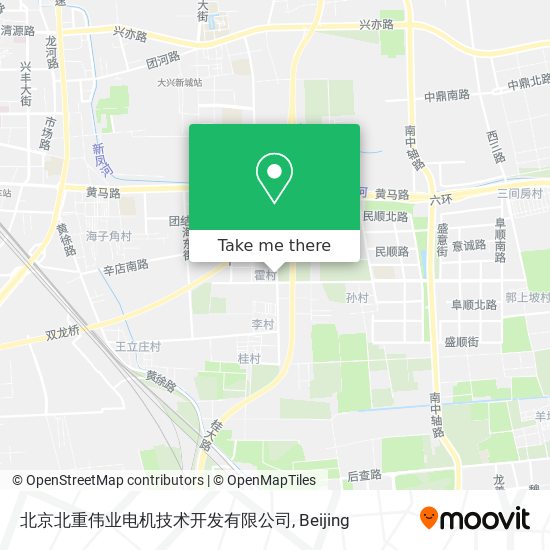 北京北重伟业电机技术开发有限公司 map