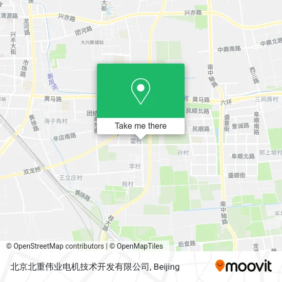 北京北重伟业电机技术开发有限公司 map