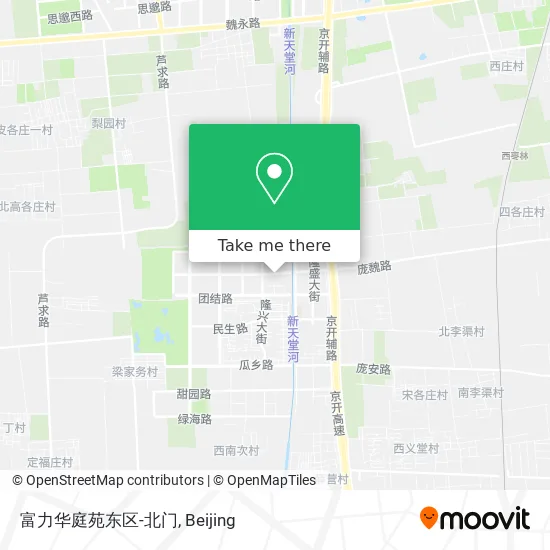 富力华庭苑东区-北门 map