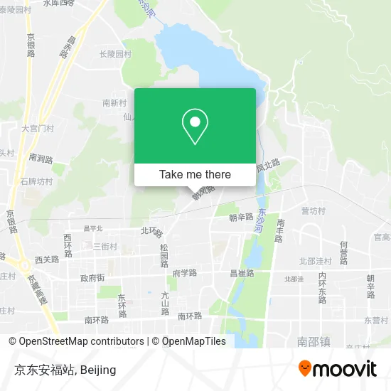 京东安福站 map