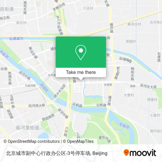 北京城市副中心行政办公区-3号停车场 map