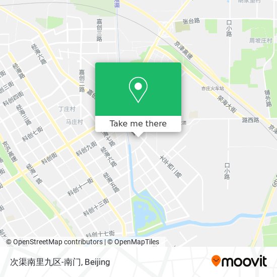 次渠南里九区-南门 map
