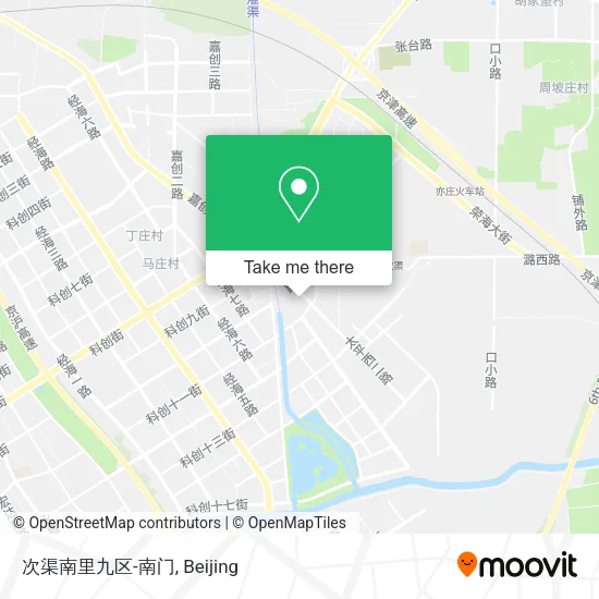 次渠南里九区-南门 map