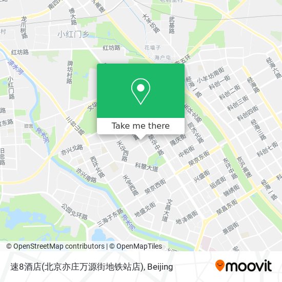 速8酒店(北京亦庄万源街地铁站店) map