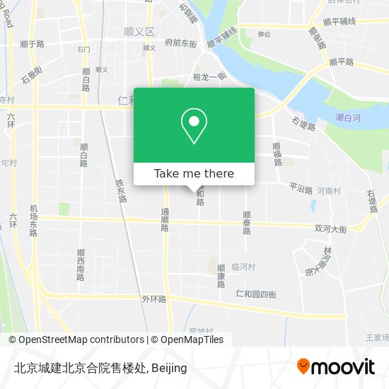 北京城建北京合院售楼处 map