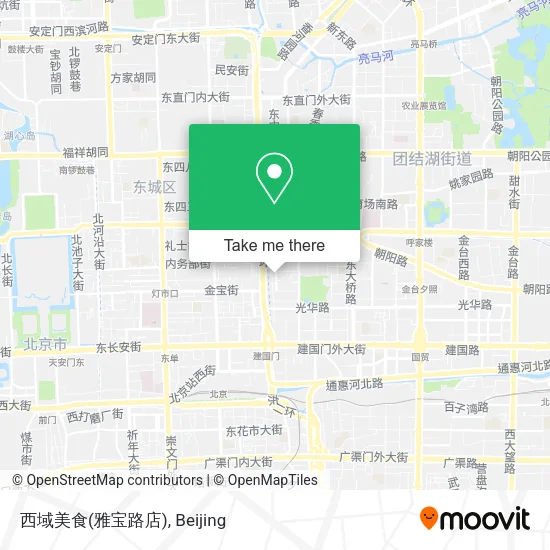 西域美食(雅宝路店) map