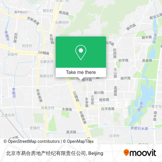 北京市易合房地产经纪有限责任公司 map