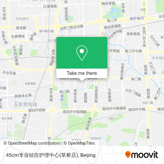 45cm专业祛痘护理中心(草桥店) map