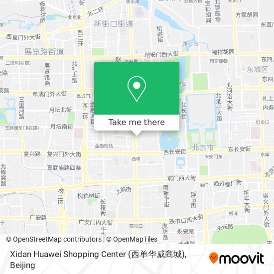 Xidan Huawei Shopping Center (西单华威商城) map