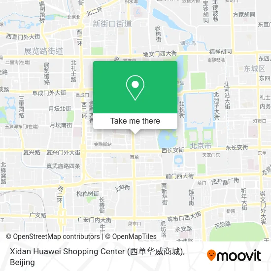 Xidan Huawei Shopping Center (西单华威商城) map