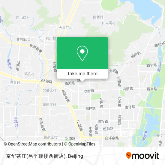 京华茶庄(昌平鼓楼西街店) map