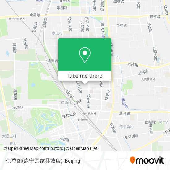 佛香阁(康宁园家具城店) map