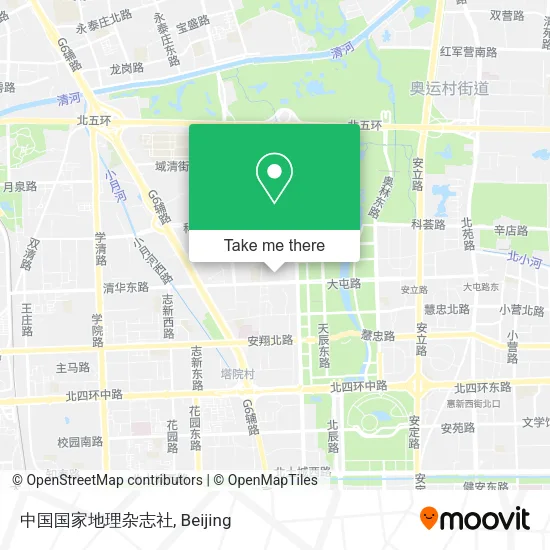 中国国家地理杂志社 map