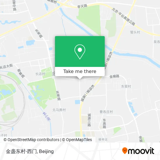 金盏东村-西门 map