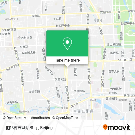 北邮科技酒店餐厅 map