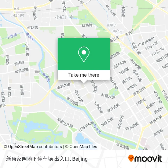 新康家园地下停车场-出入口 map