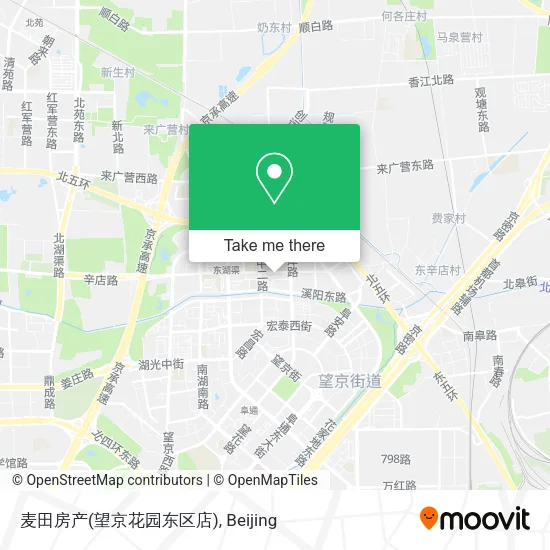 麦田房产(望京花园东区店) map