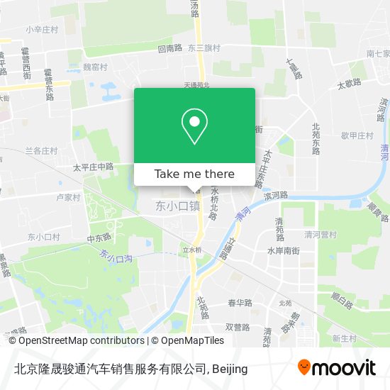 北京隆晟骏通汽车销售服务有限公司 map