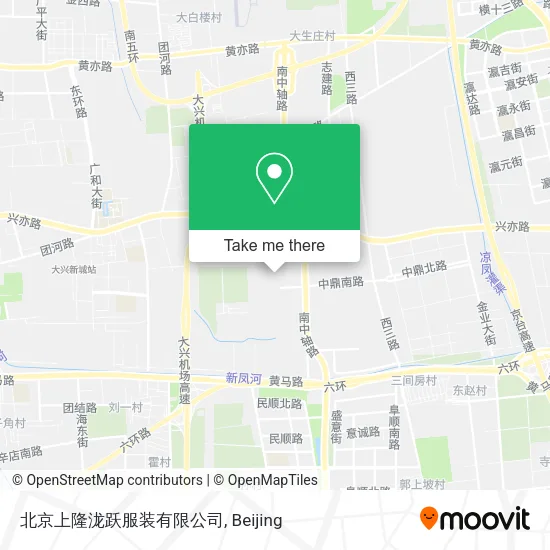 北京上隆泷跃服装有限公司 map