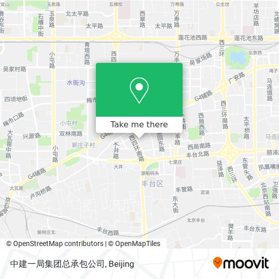 中建一局集团总承包公司 map
