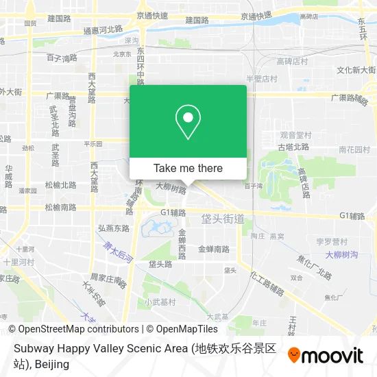 Subway Happy Valley Scenic Area (地铁欢乐谷景区站) map
