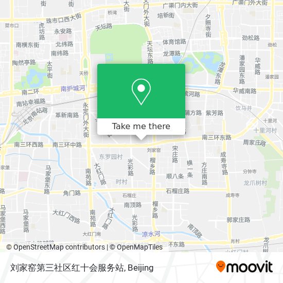 刘家窑第三社区红十会服务站 map