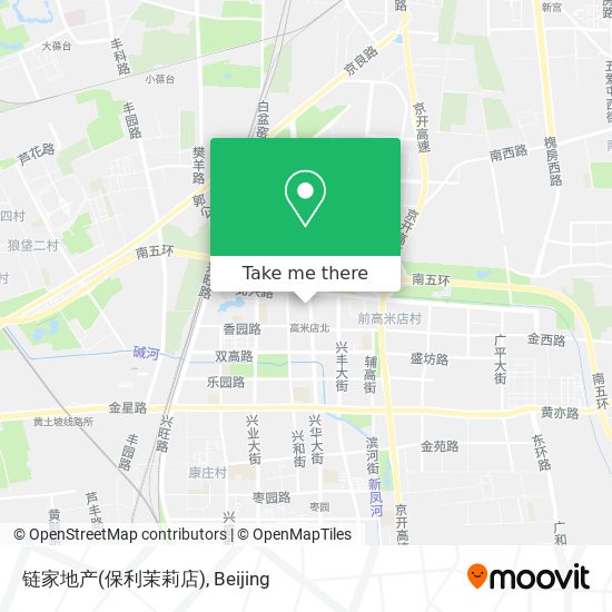 链家地产(保利茉莉店) map