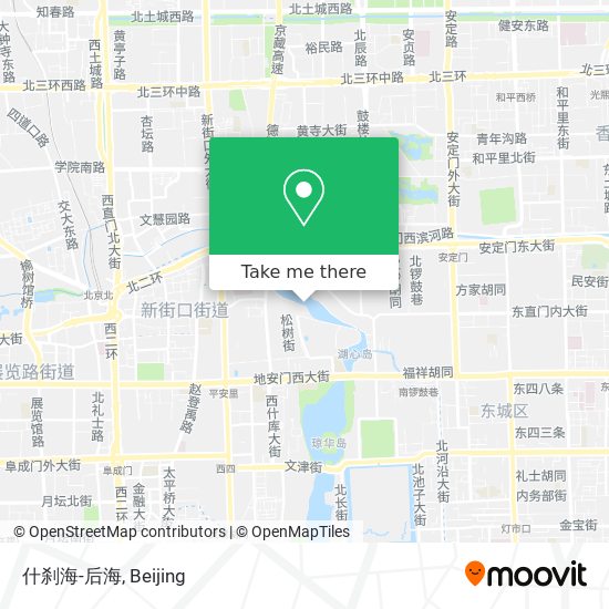 什刹海-后海 map