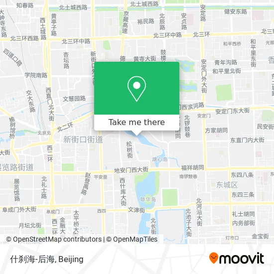 什刹海-后海 map