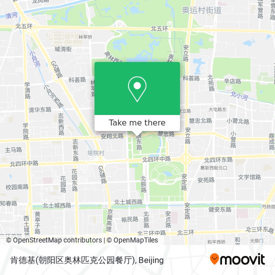 肯德基(朝阳区奥林匹克公园餐厅) map
