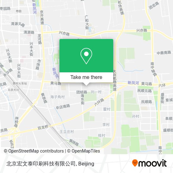 北京宏文泰印刷科技有限公司 map