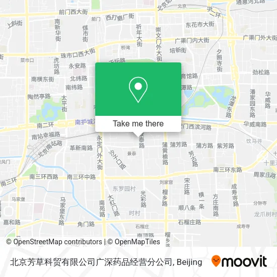 北京芳草科贸有限公司广深药品经营分公司 map