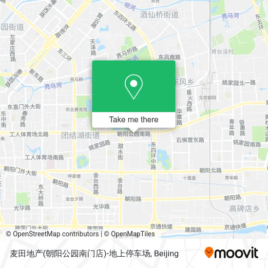 麦田地产(朝阳公园南门店)-地上停车场 map