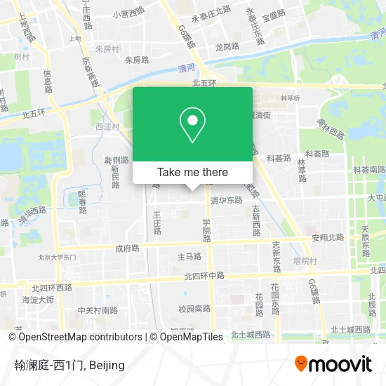 翰澜庭-西1门 map