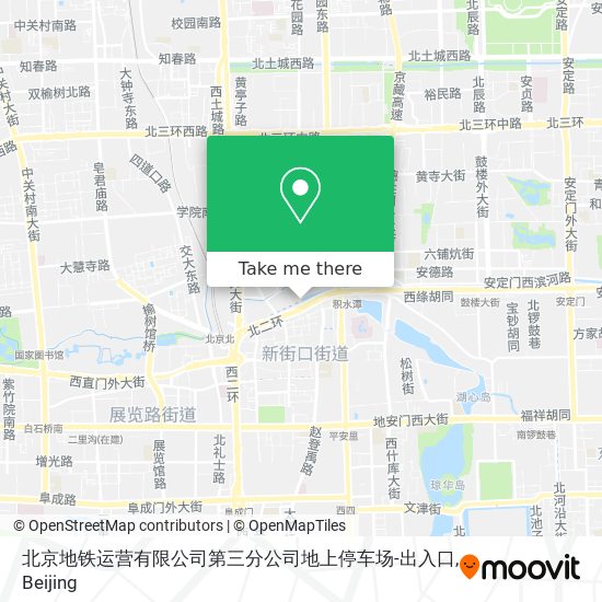 北京地铁运营有限公司第三分公司地上停车场-出入口 map