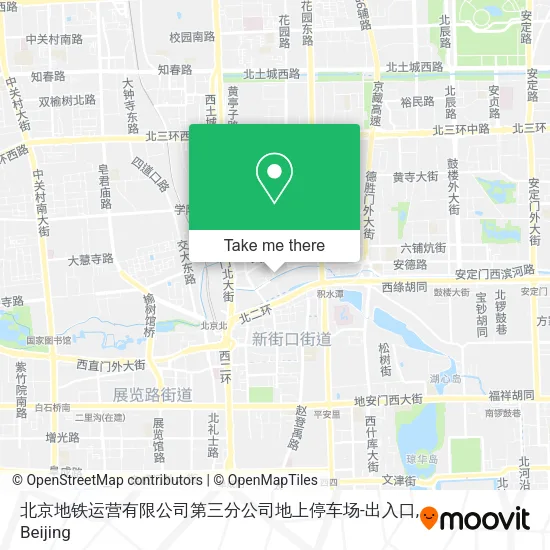 北京地铁运营有限公司第三分公司地上停车场-出入口 map