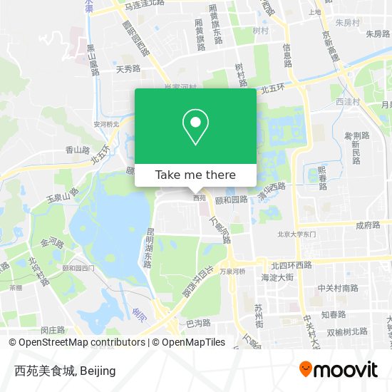 西苑美食城 map