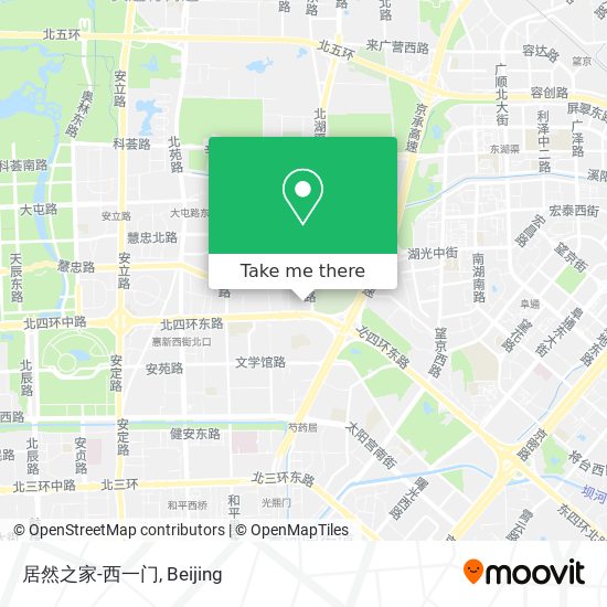 居然之家-西一门 map