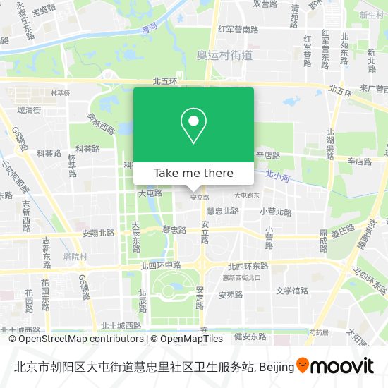 北京市朝阳区大屯街道慧忠里社区卫生服务站 map