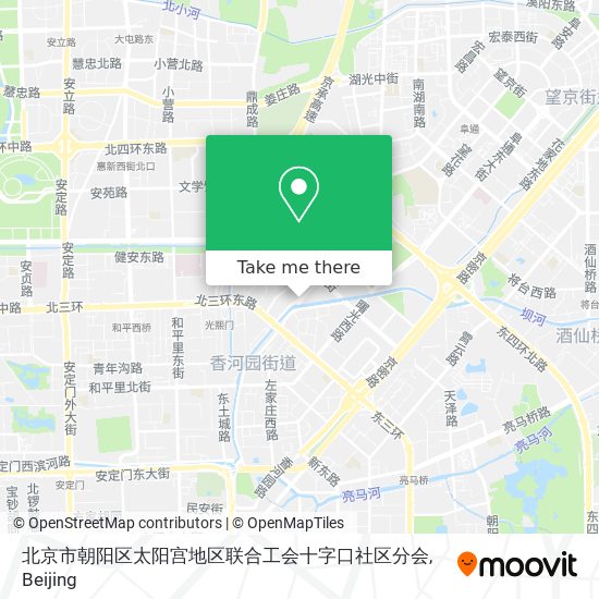 北京市朝阳区太阳宫地区联合工会十字口社区分会 map
