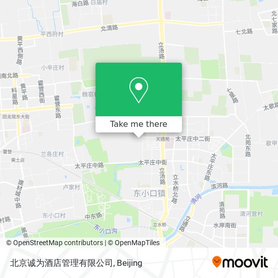 北京诚为酒店管理有限公司 map