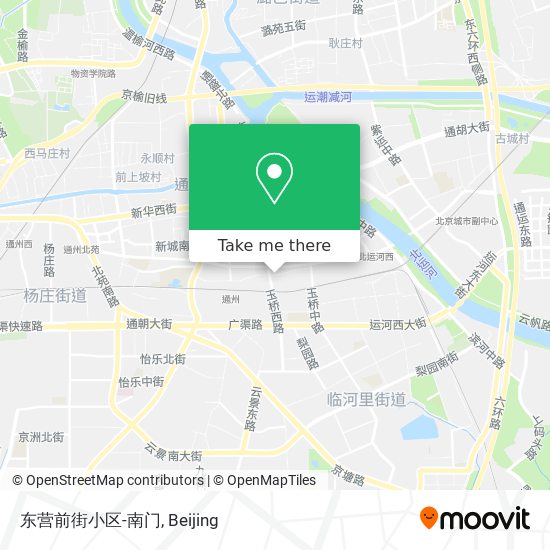 东营前街小区-南门 map