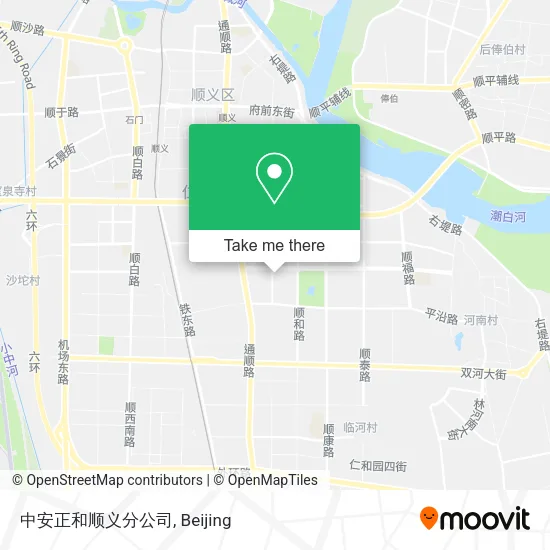 中安正和顺义分公司 map