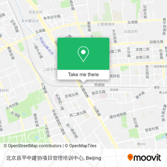 北京昌平中建协项目管理培训中心 map